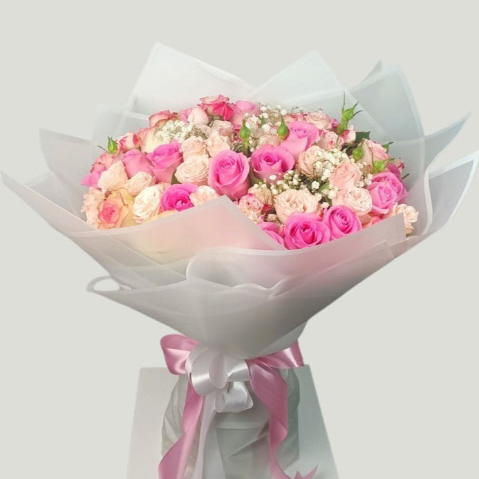 LUXURY PINK MIX ROSE BOUQUET