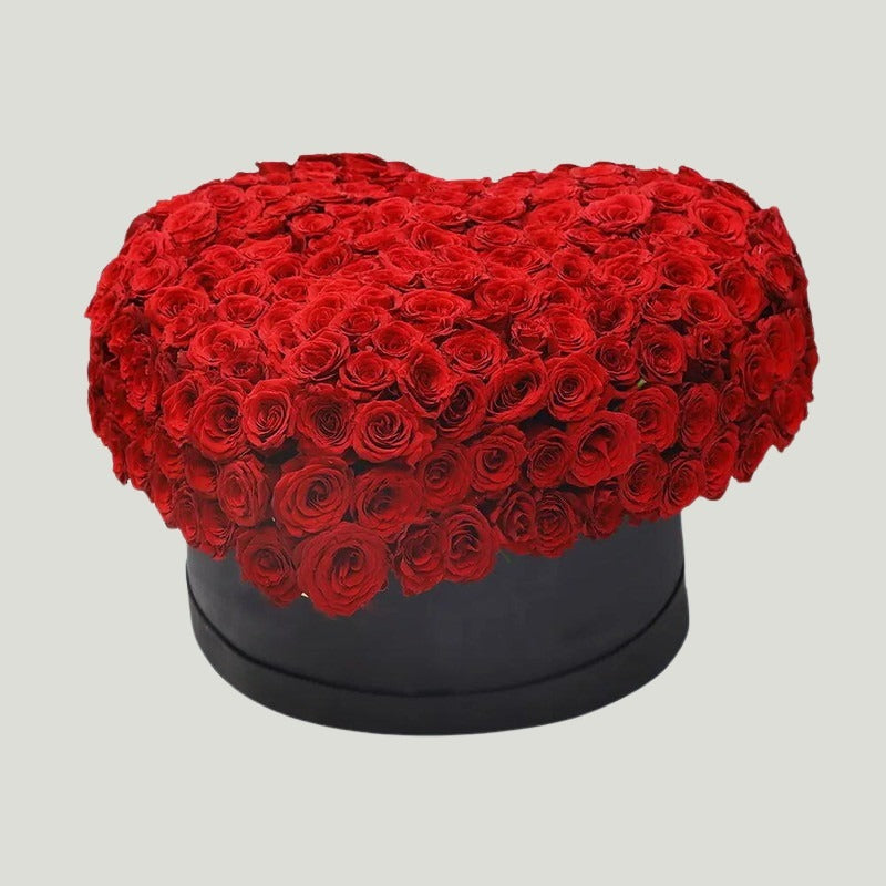 LUXURY RED ROSES FLOWERS BOX