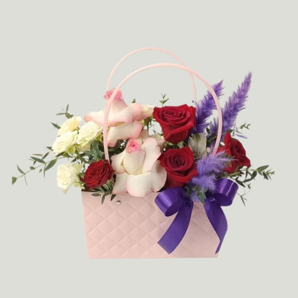 RED AND PINK ROSES BAG
