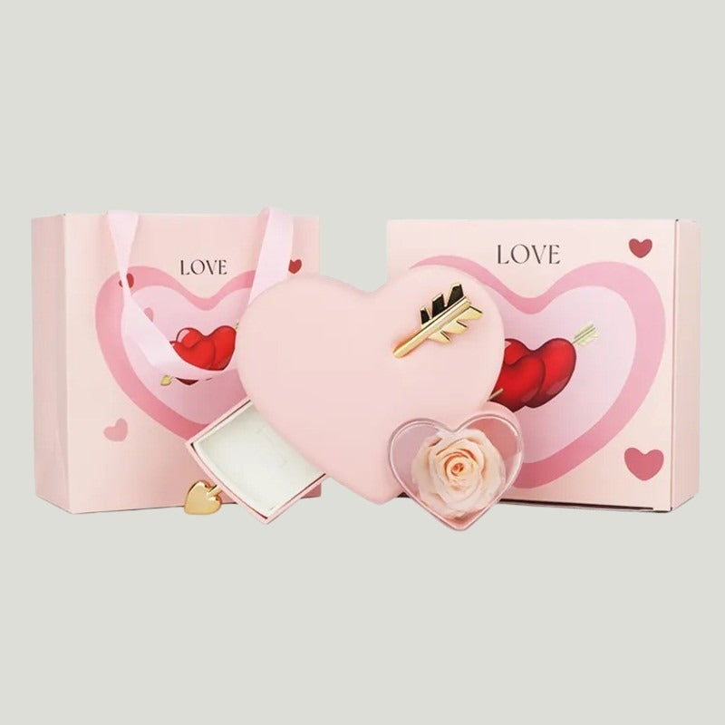 FOREVER ROSE in BOX with PENDANT