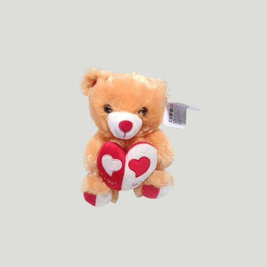 Brown Teddy  With Red heart 25cm