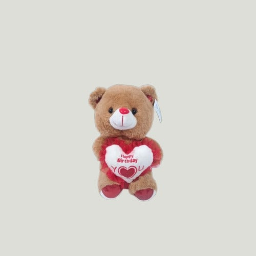 25CM TEDDY WITH HEART