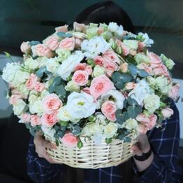 Mixed Flower Bloom Basket