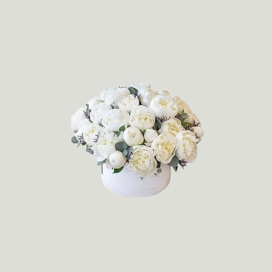 WHITE PEONIES