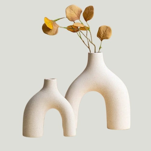 MATTE WHITE HOME DECOR CERAMIC VASE