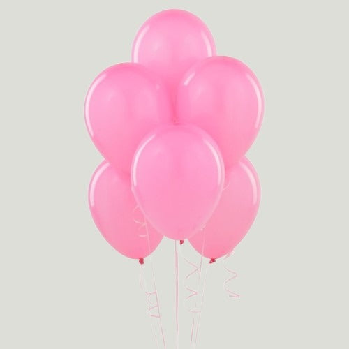 6 LIGHT PINK BALLOONS