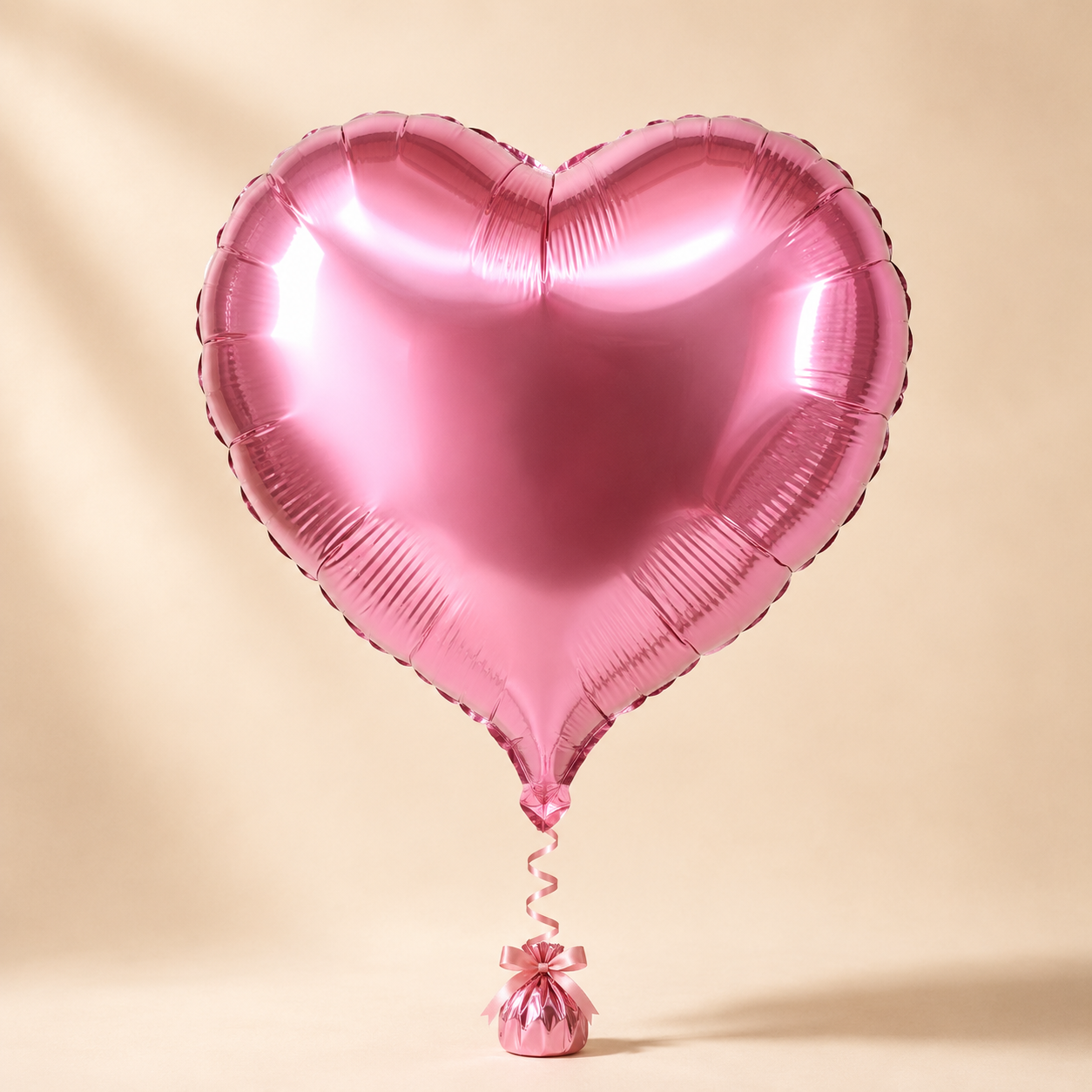 PINK ALUMINUM FOIL HEART