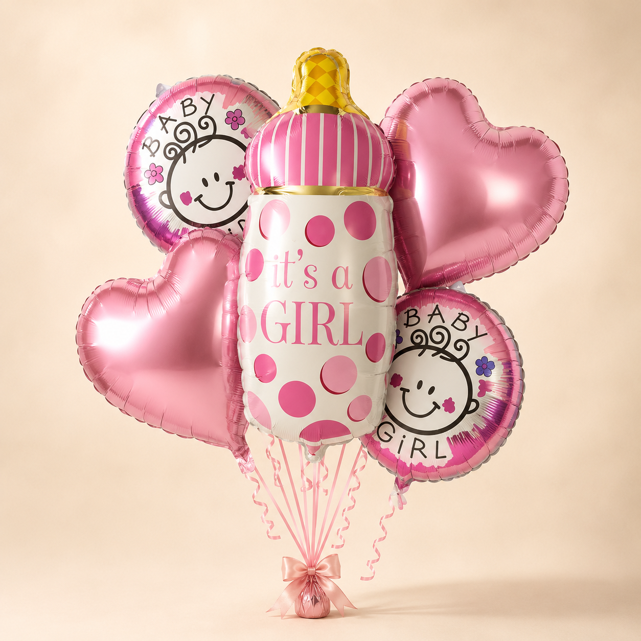 IT'S A GIRL BALLOON SET