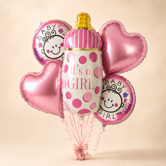 IT'S A GIRL BALLOON SET