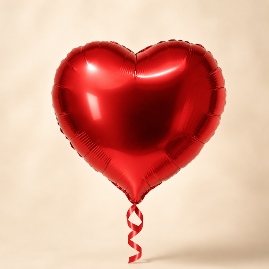 RED ALUMINUM FOIL HEART
