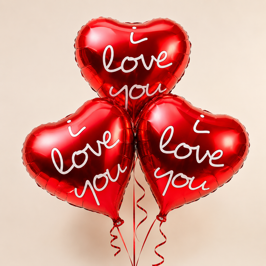 FOIL BALOON with Helium 3 PCS
