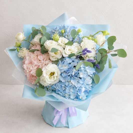 BLUE MIX FLOWER BOUQUET