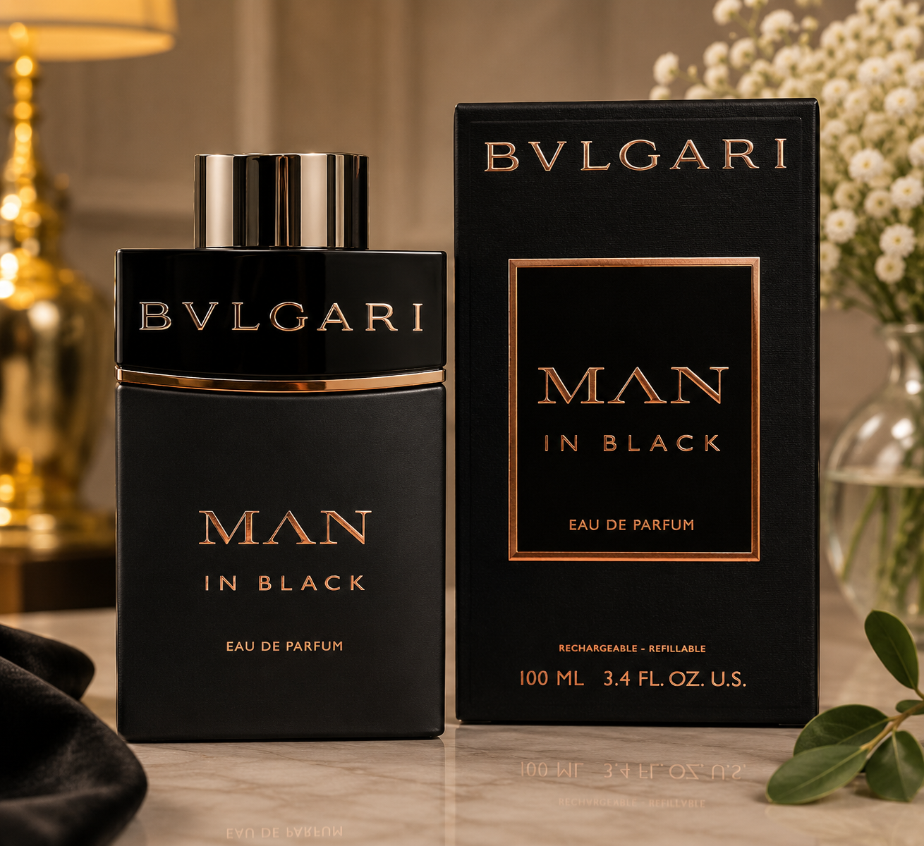 BVLGARI MAN IN BLACK EDP 100ML REFILLABLE