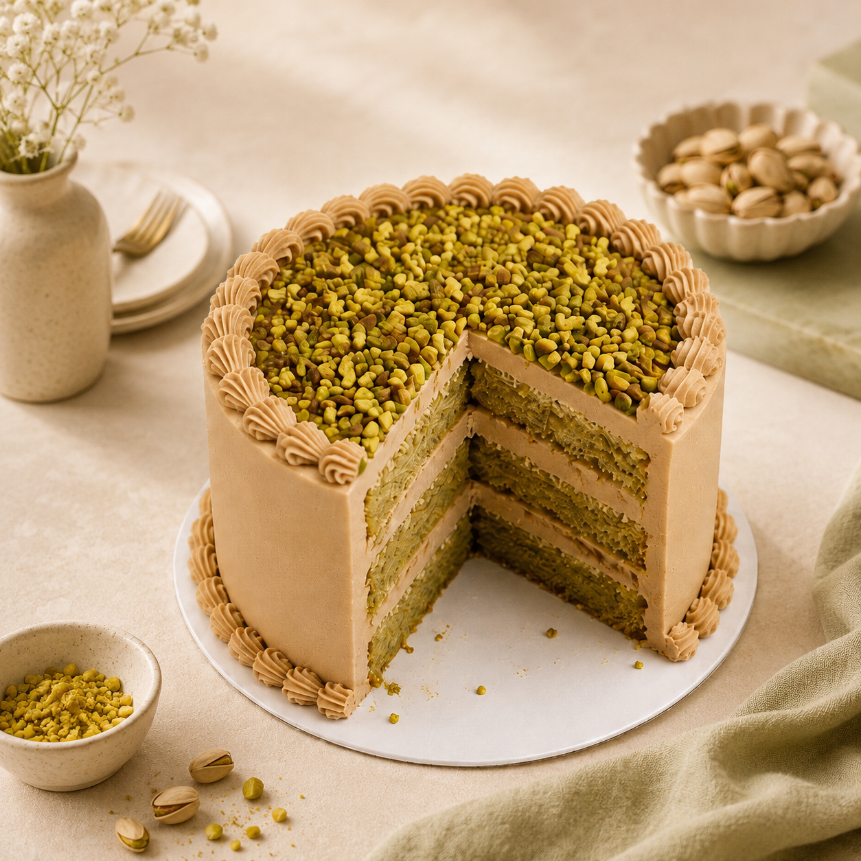Dubai Chocolate Cake