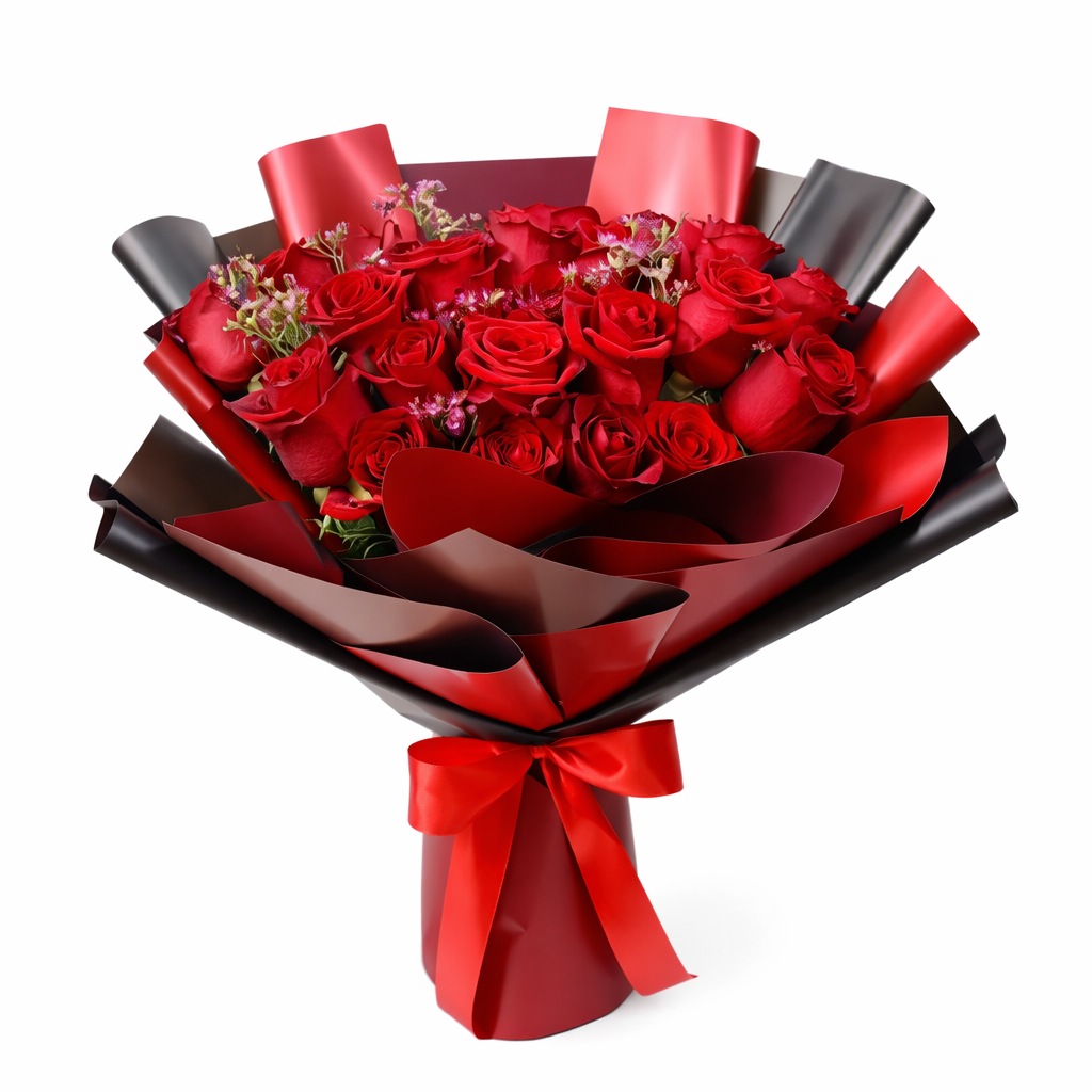 ELEGANT RED ROSES BOUQUET