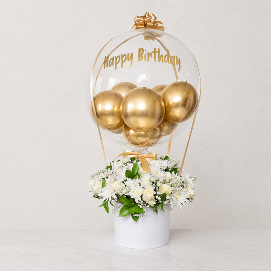 Birthday Box With Balloons