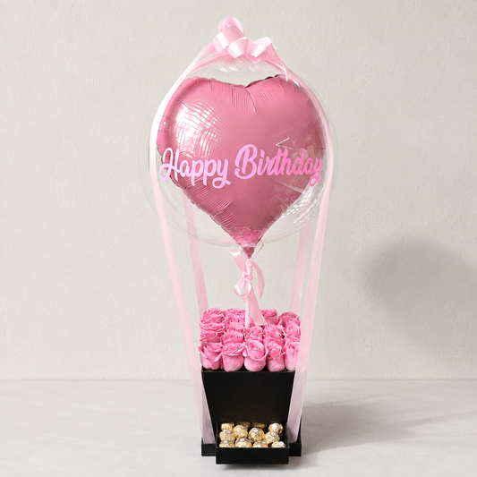Birthday Flowers And Balloons