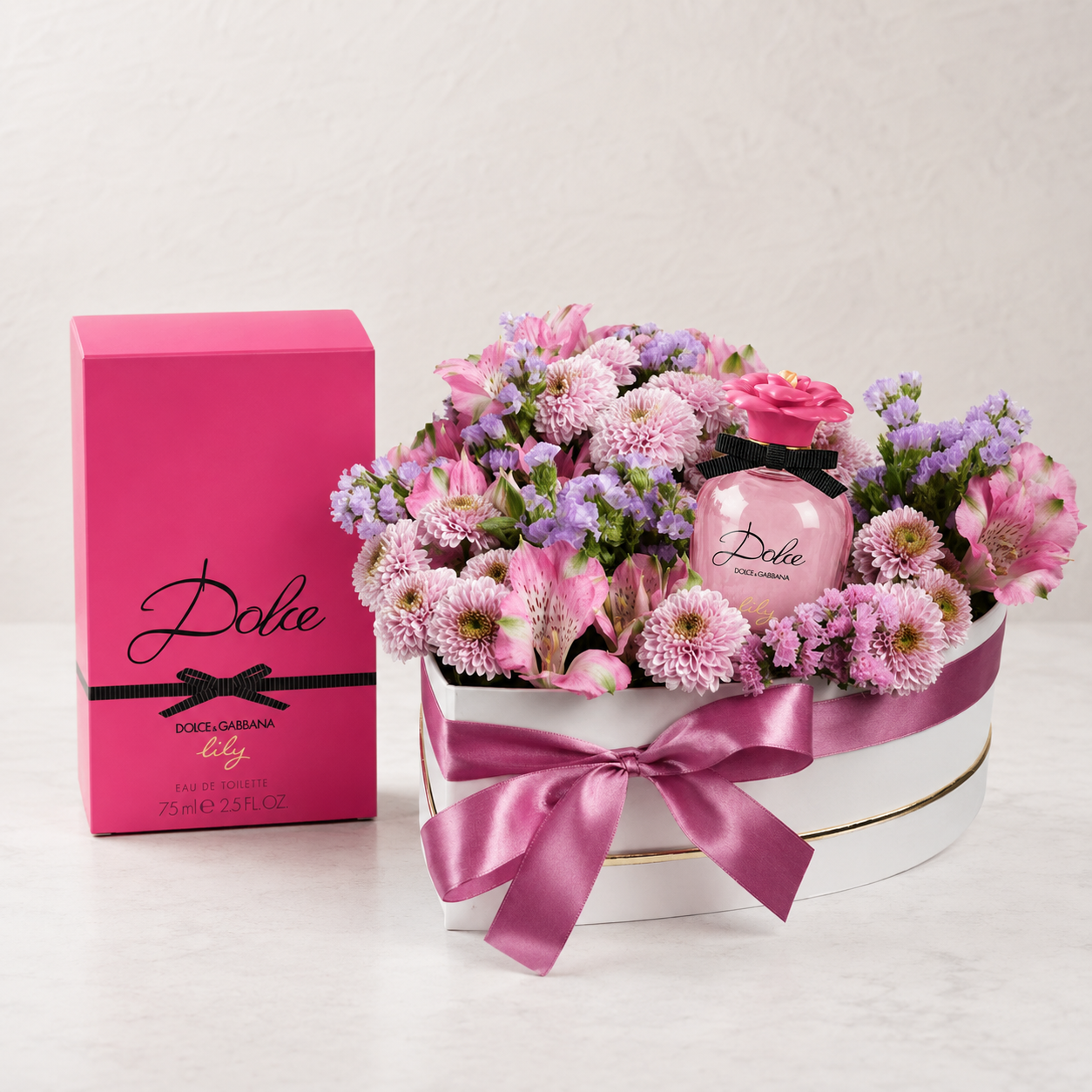 Soft Flowers Arrangement With Perfume