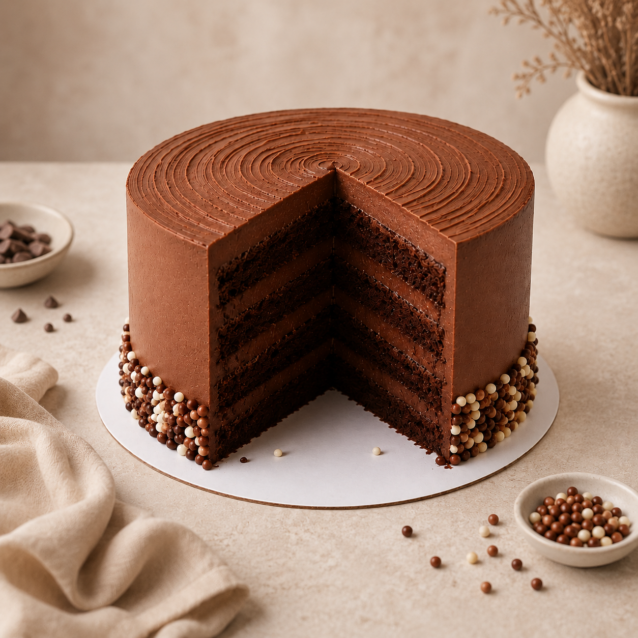 Luxury Chocolate Ganache Cake 1kg