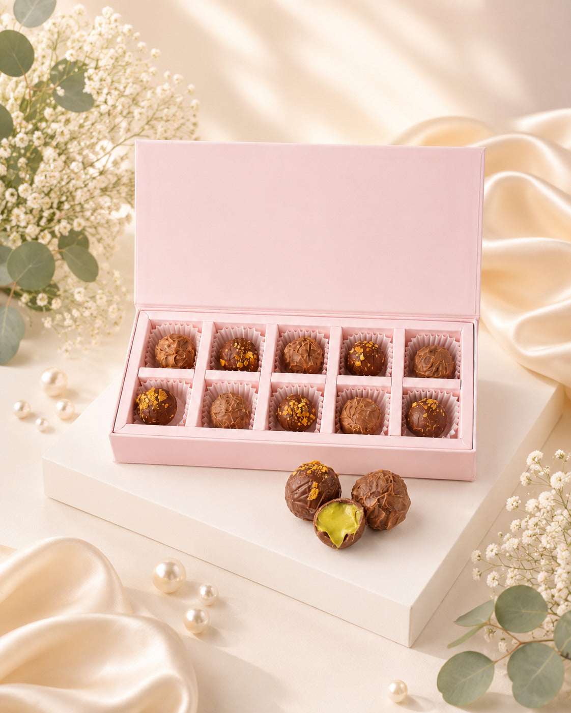 10 Assorted Milk Chocolate Truffles