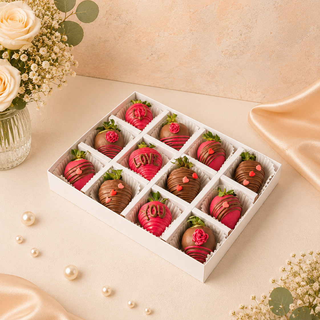 12 pieces Strawberries