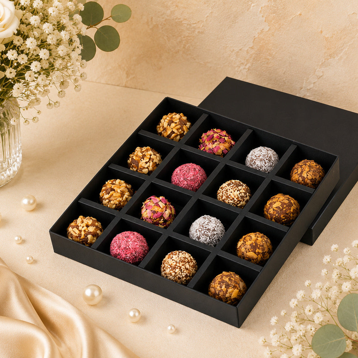 16 Assorted Flavor Energy Balls