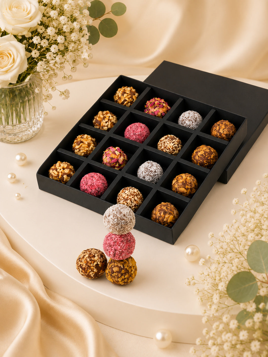 16 Assorted Flavor Energy Balls