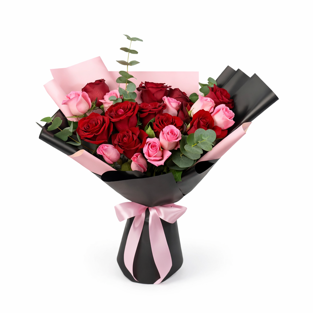 Red And pink Roses Bouquet