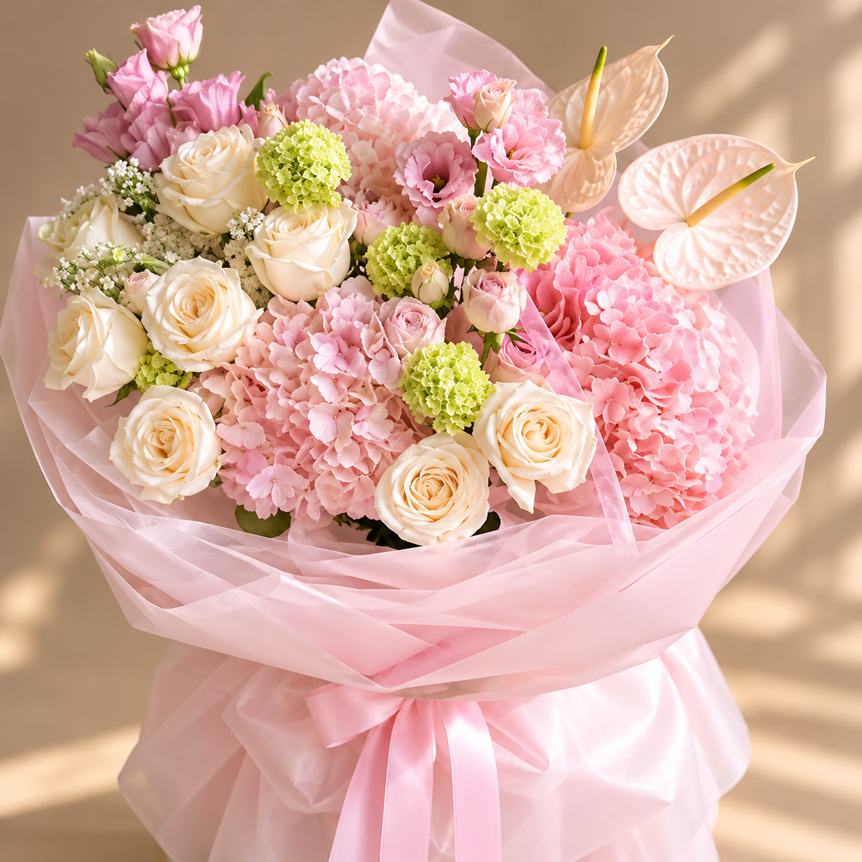 Pastel Mixed Flowers Bouquet