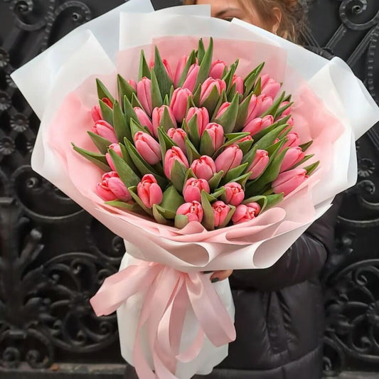 Pink Tulips Bouquet