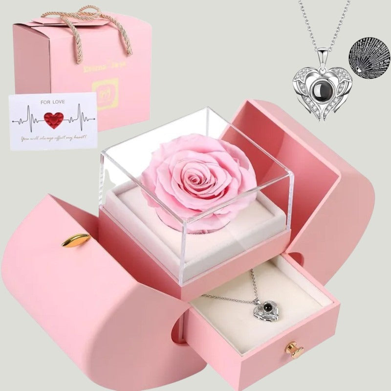 99 وردة حمراء على شكل قلب