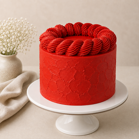 1Kg Red Smudge Cake