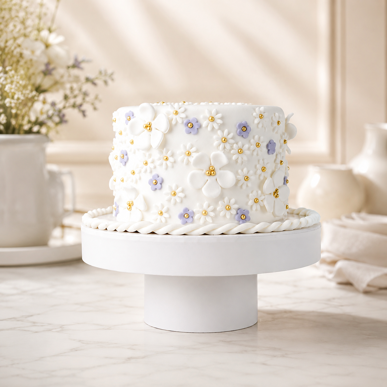 The Flowers 1kg Cake by Cravings Cafe