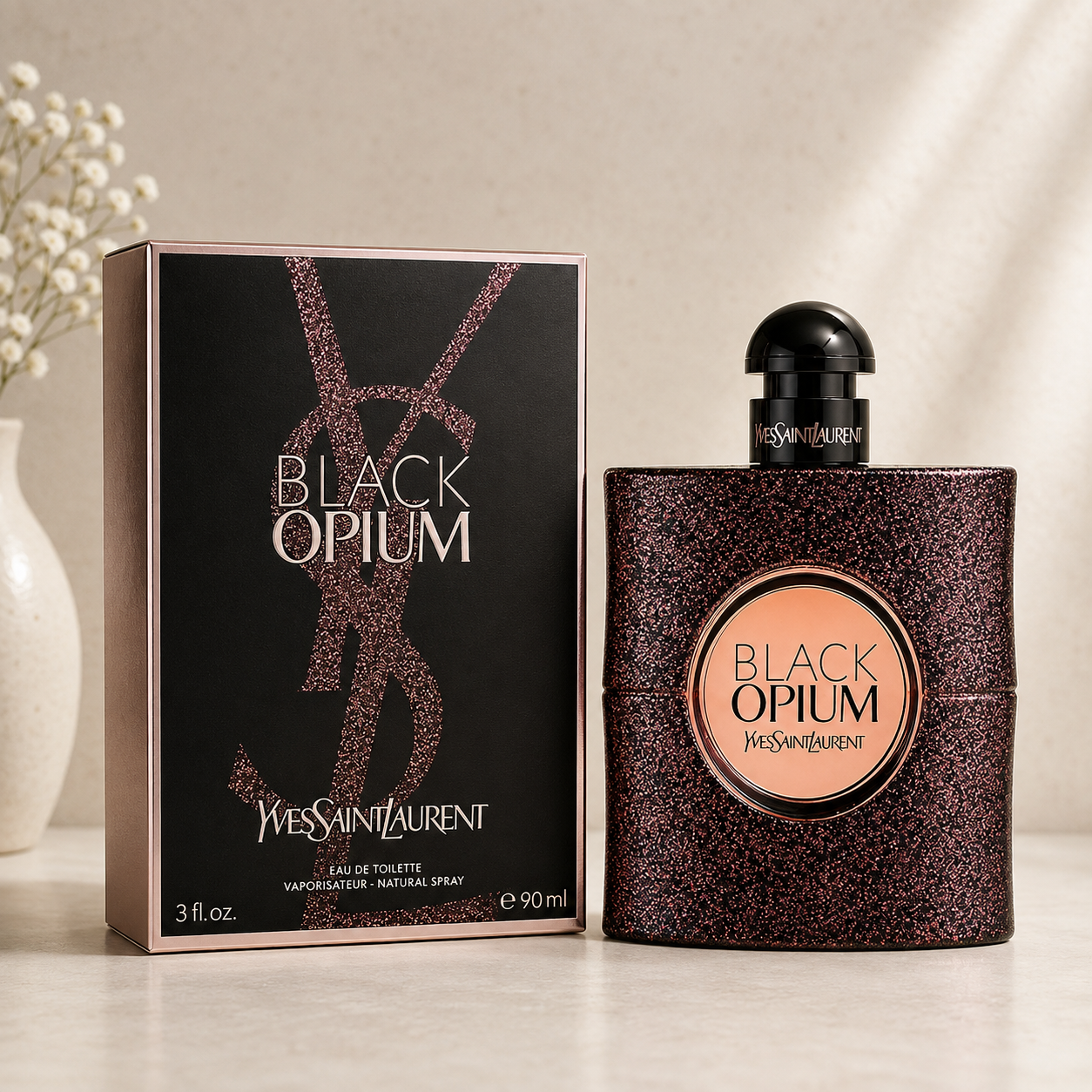 YVES SAINT LAURENT BLACK OPIUM (W) EDP 90ML