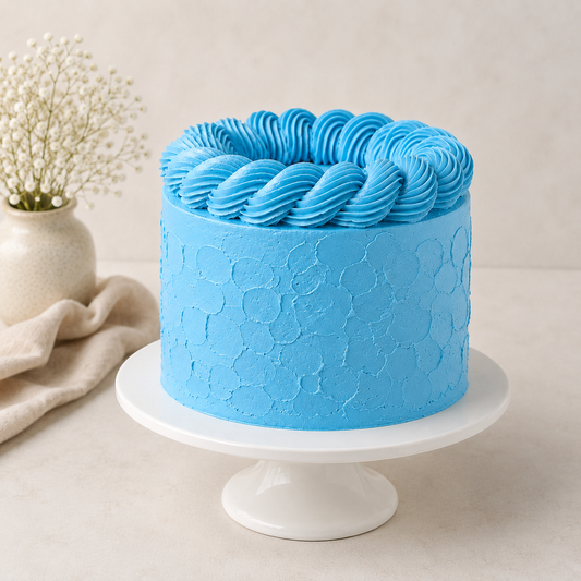 1Kg Blue Smudge Cake