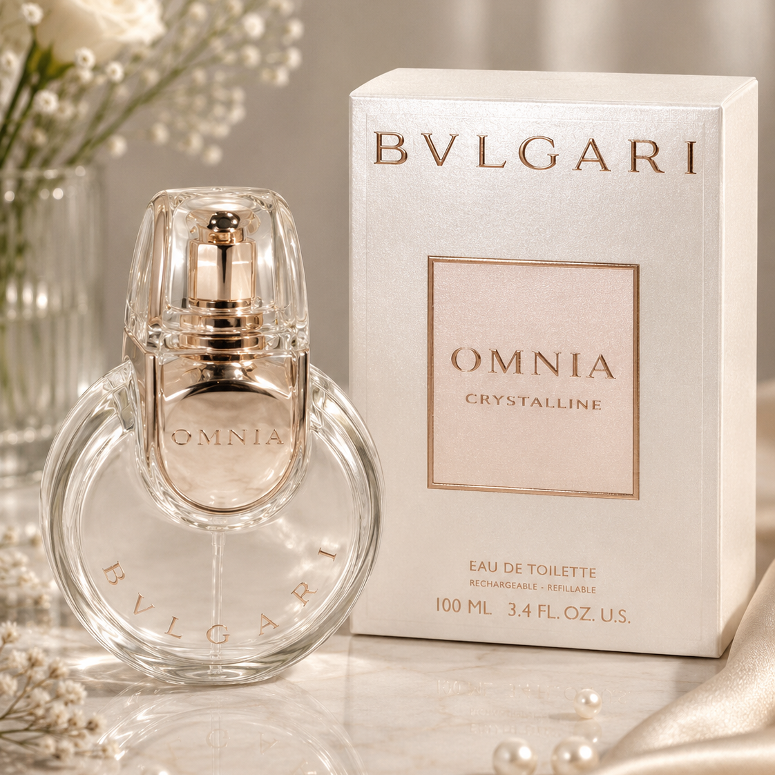 BVLGARI OMNIA CRYSTALLINE EDT 100ML REFILLABLE