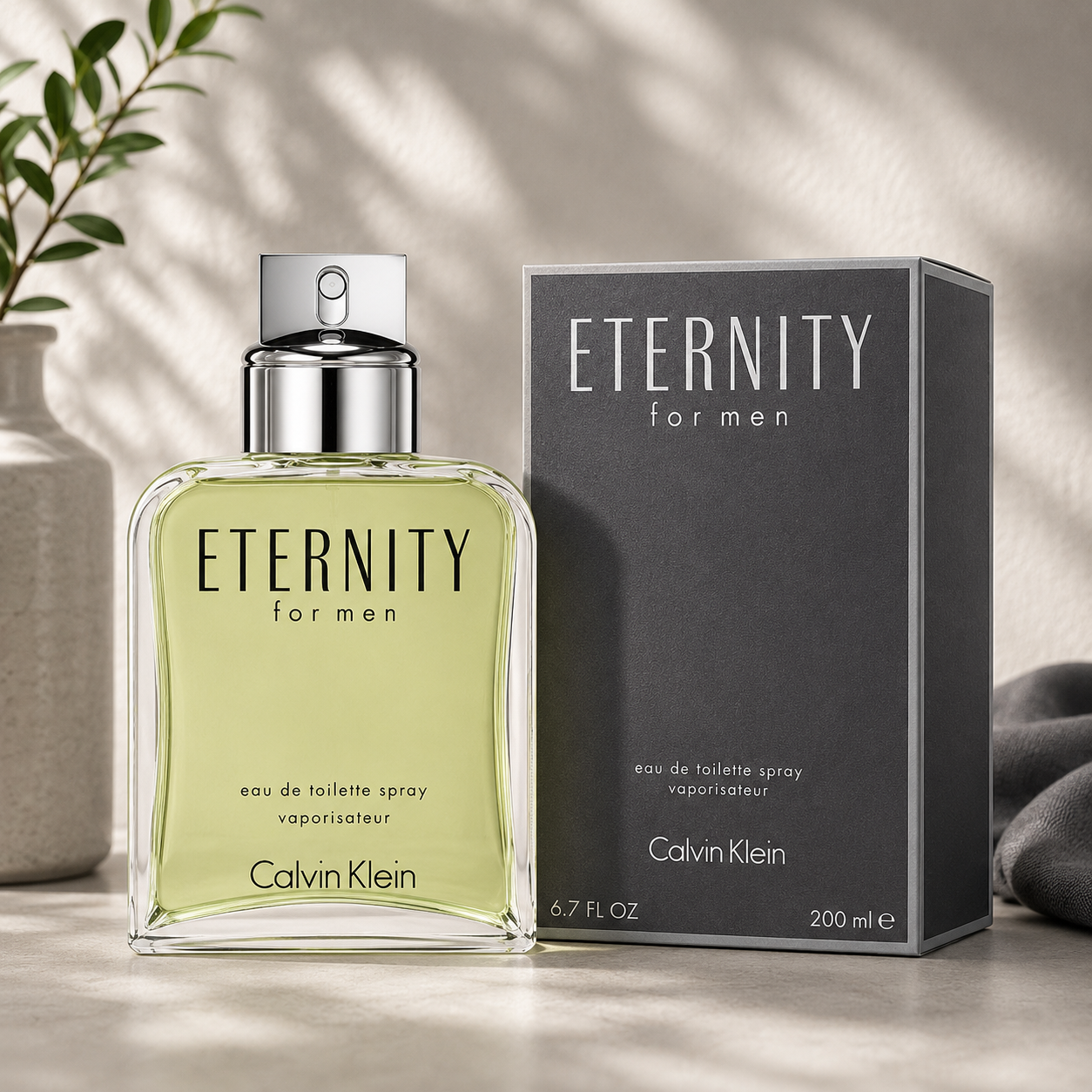 CALVIN KLEIN ETERNITY (M) EDT 200ML