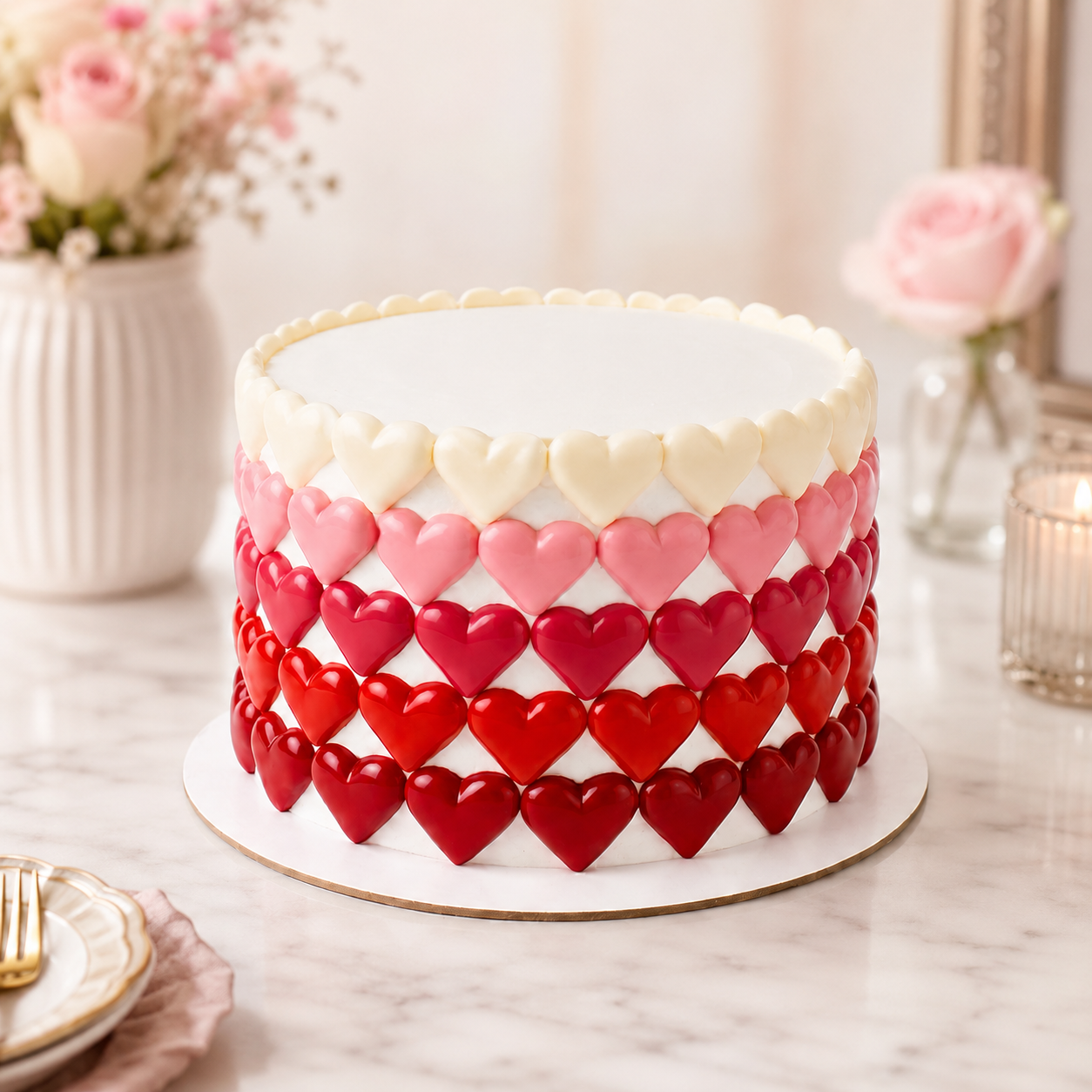 1Kg Inifinite Hearts Designer Cake