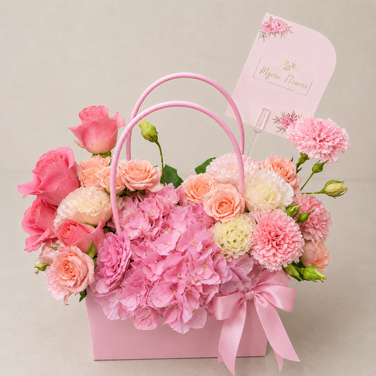 MIX ROSES PINK BAG