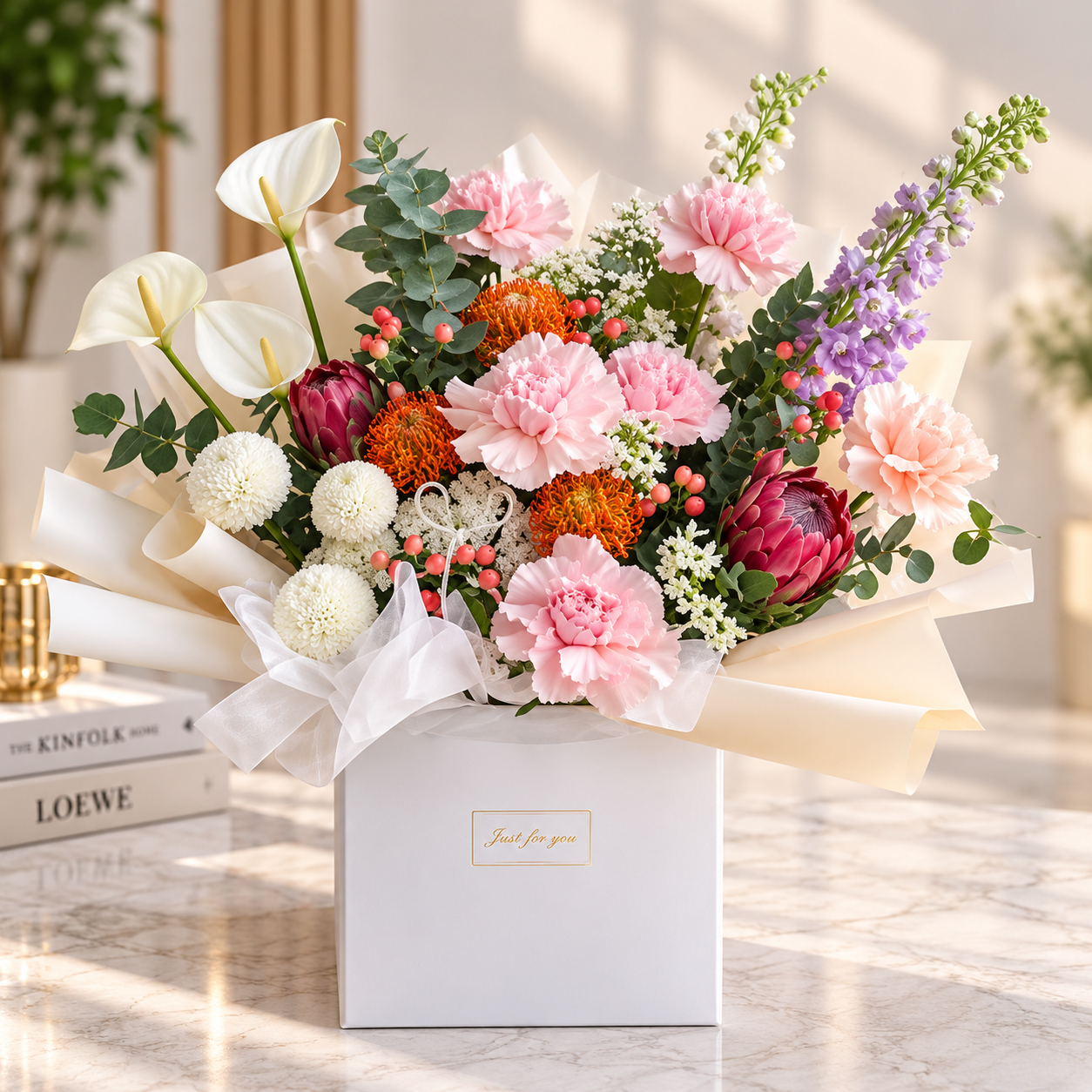 Exotic Floral Arrangement With Anthurium