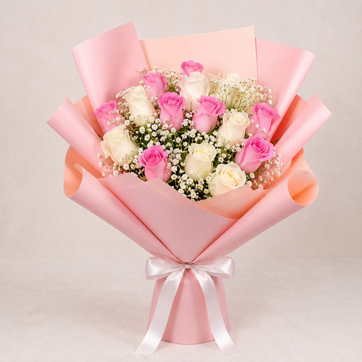 PINK AND White ROSES