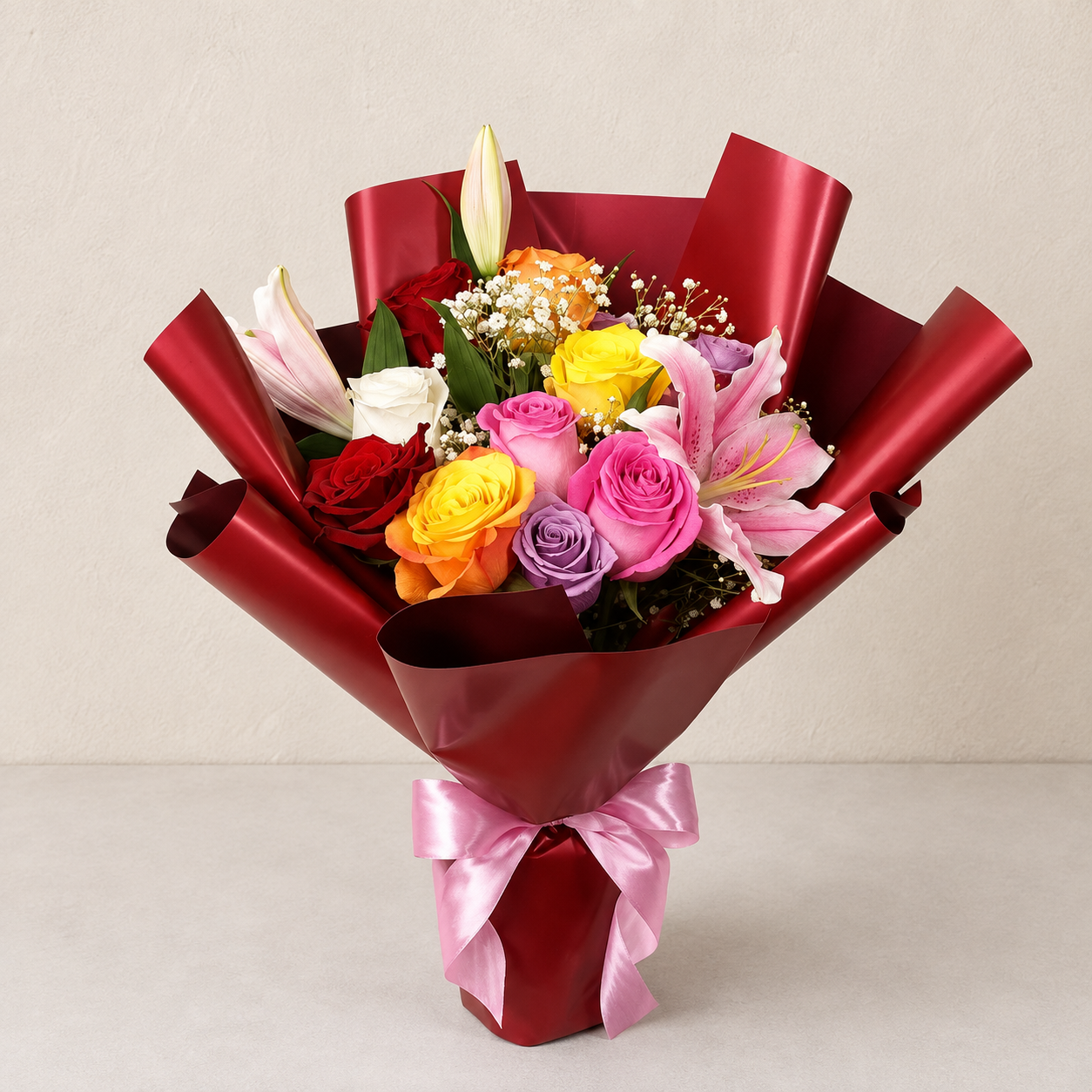 PINK AND YELLOW BOUQUET