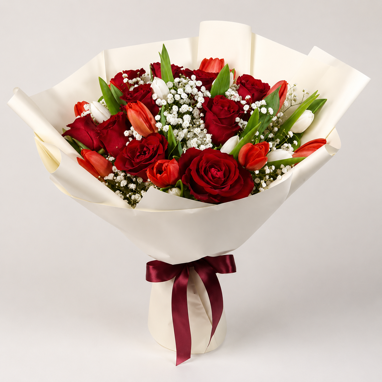 ROSES AND TULIPS BOUQUET