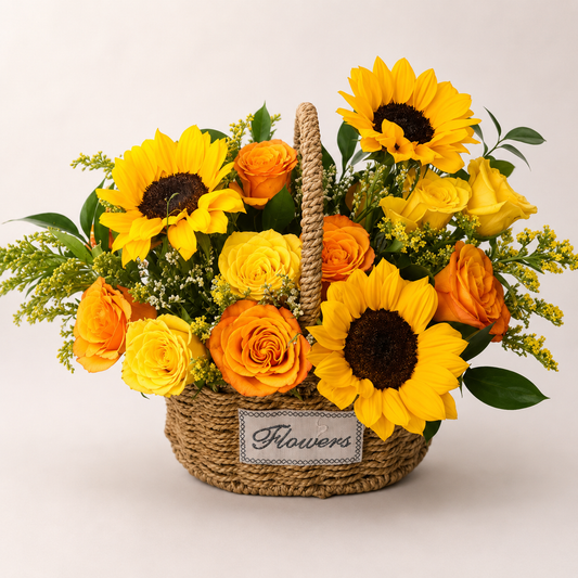 Sunflower Basket