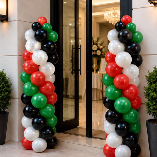 UAE FLAG COLOR BALLOONS STAND