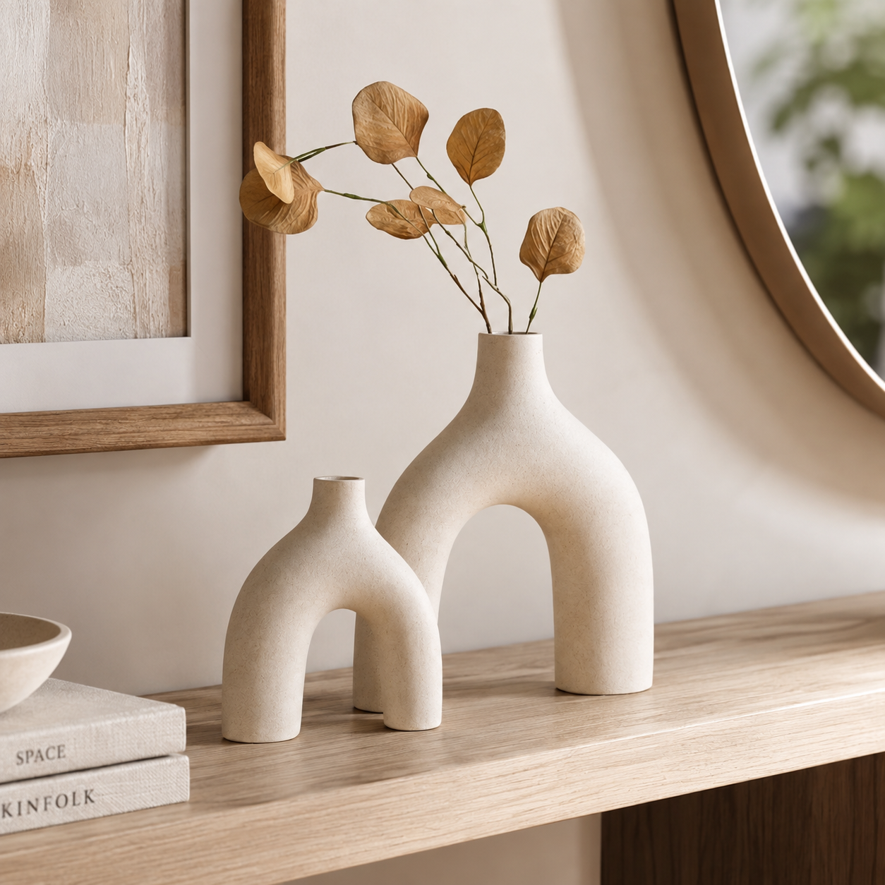 MATTE WHITE HOME DECOR CERAMIC VASE