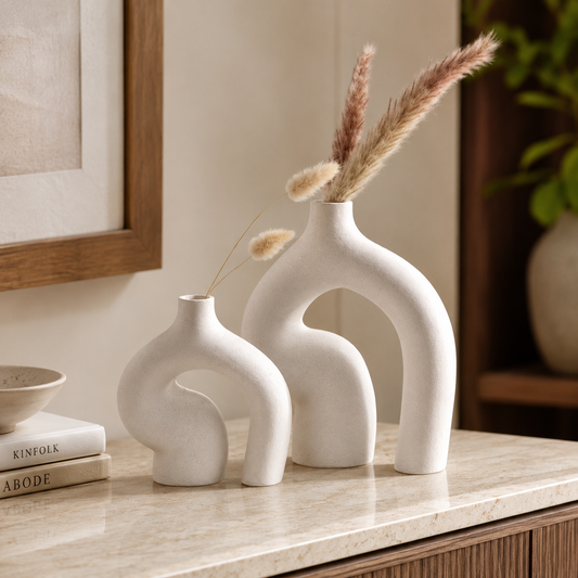 MODERN ABSTRACT VASE SET
