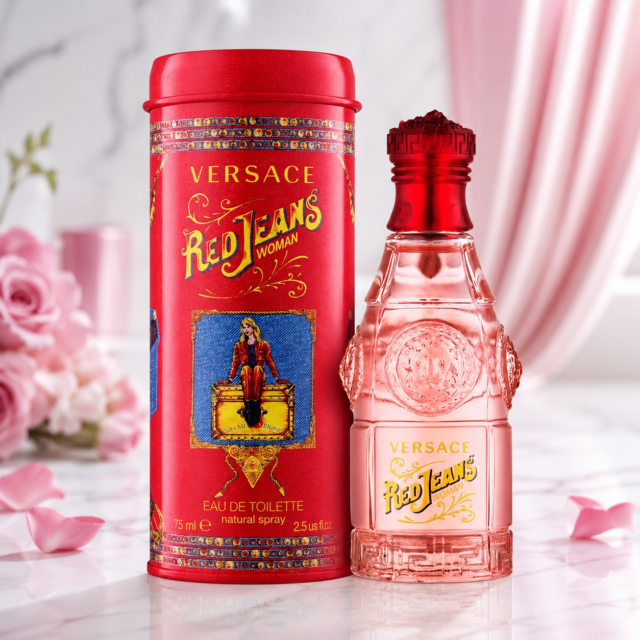 VERSACE RED JEANS (W) EDT 75ML
