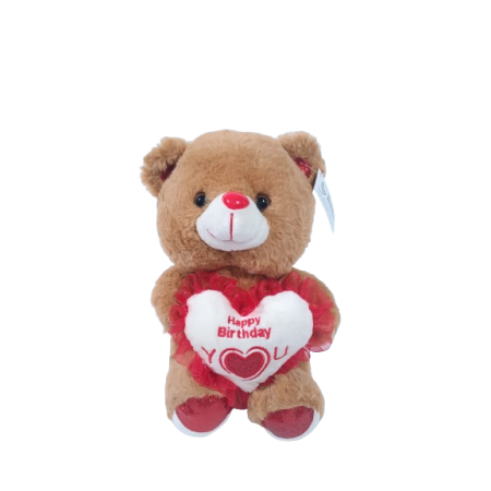 25cm Teddy with heart