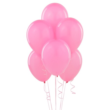 6 Light Pink Balloons